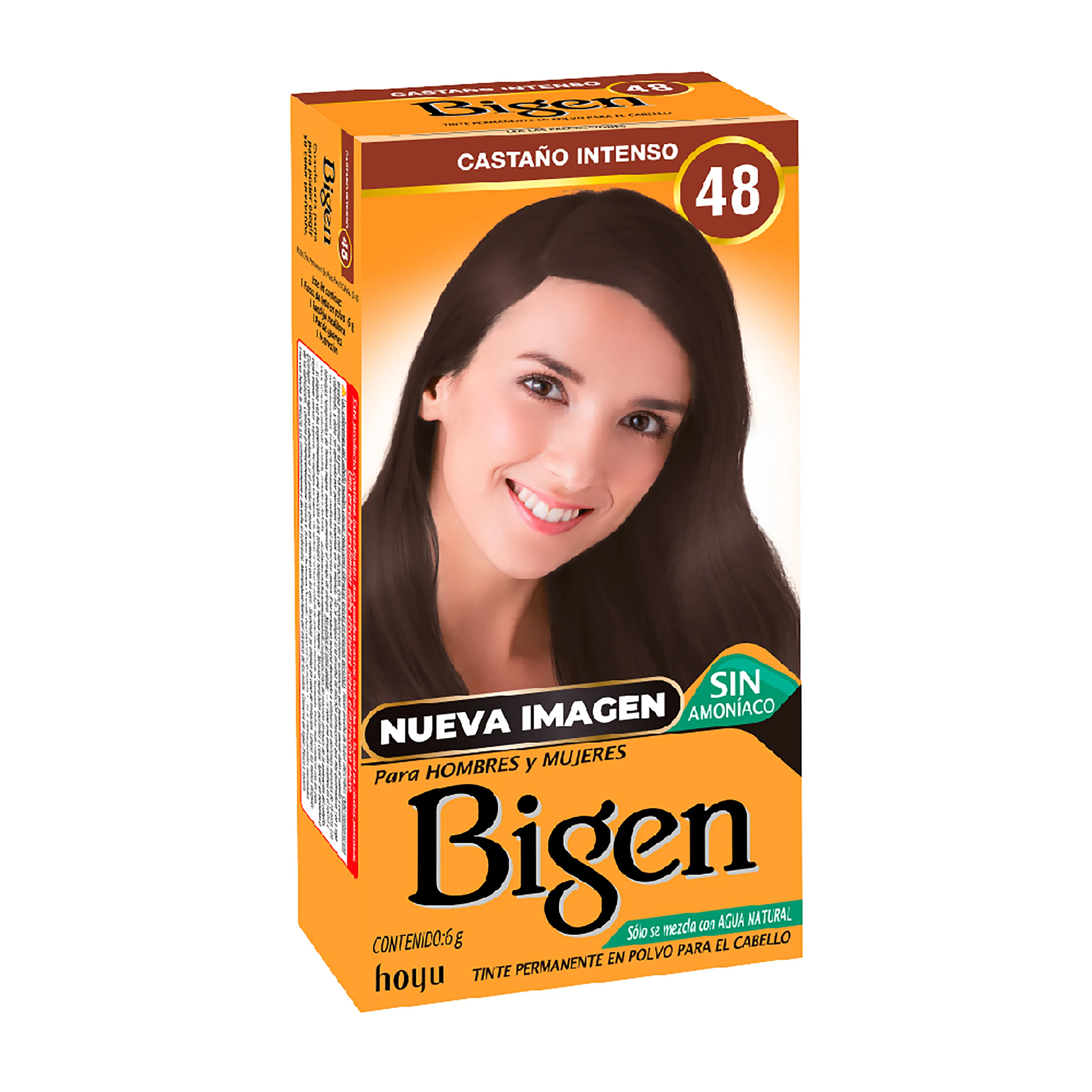Tinte Bigen Castano Intenso # 48 Gramos
