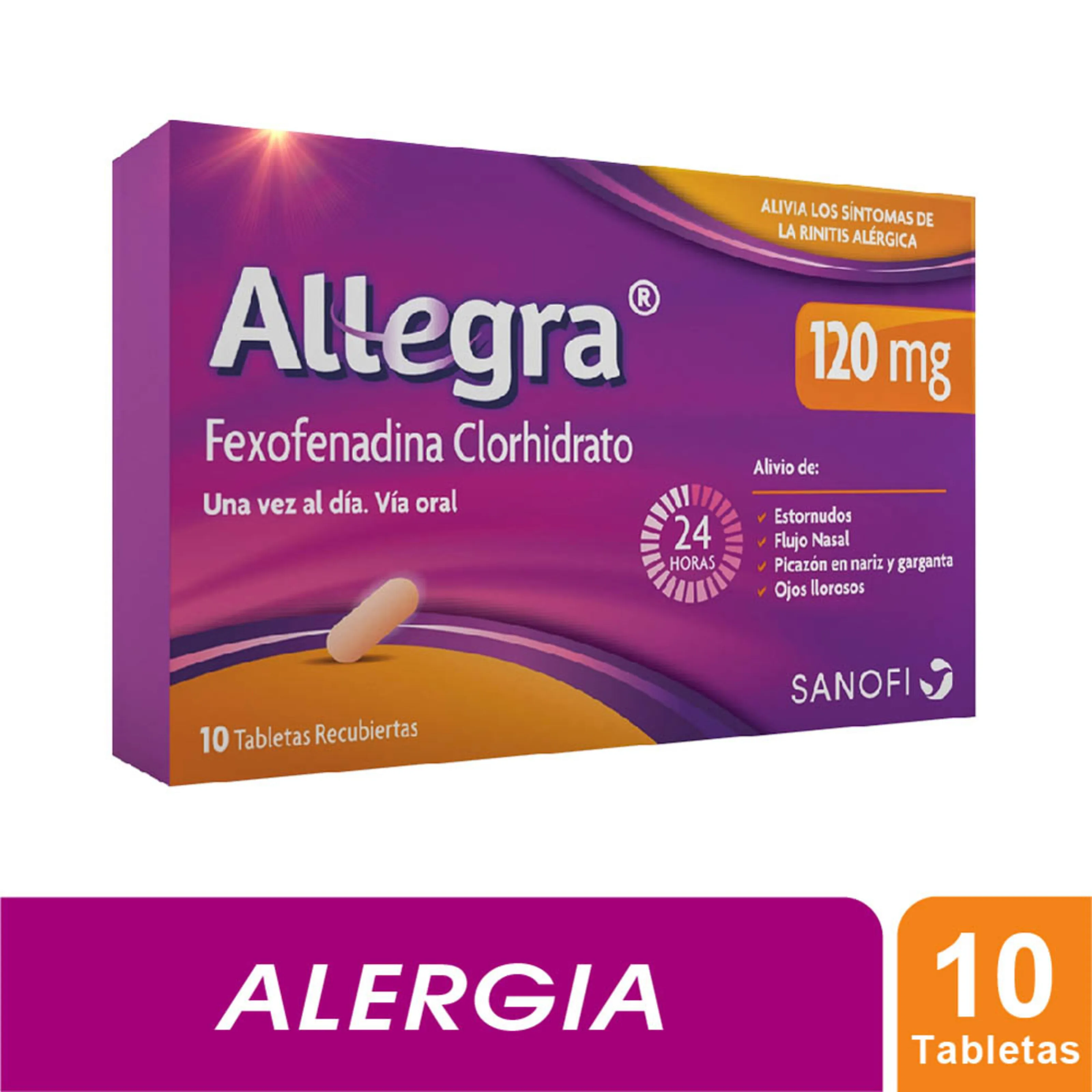 Allegra 120 mg x 10 Comprimidos