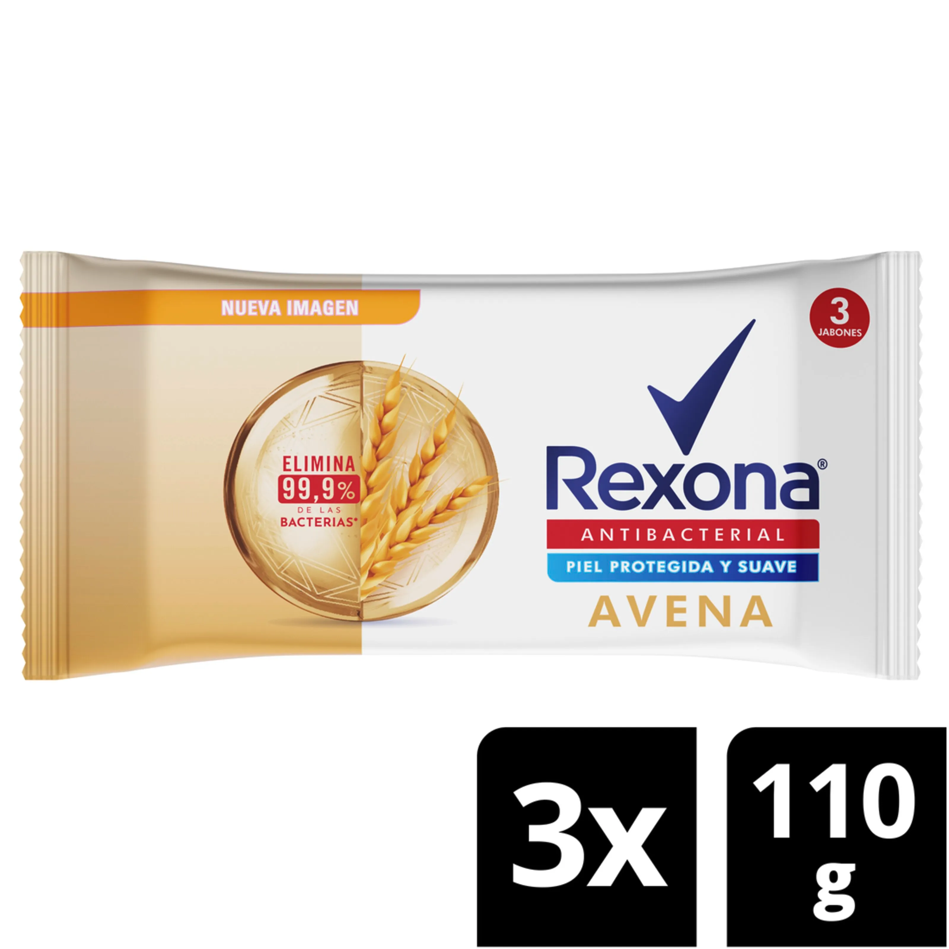 Jabon Rexona Antib Avena Tripack 3 Barras 110 Gr