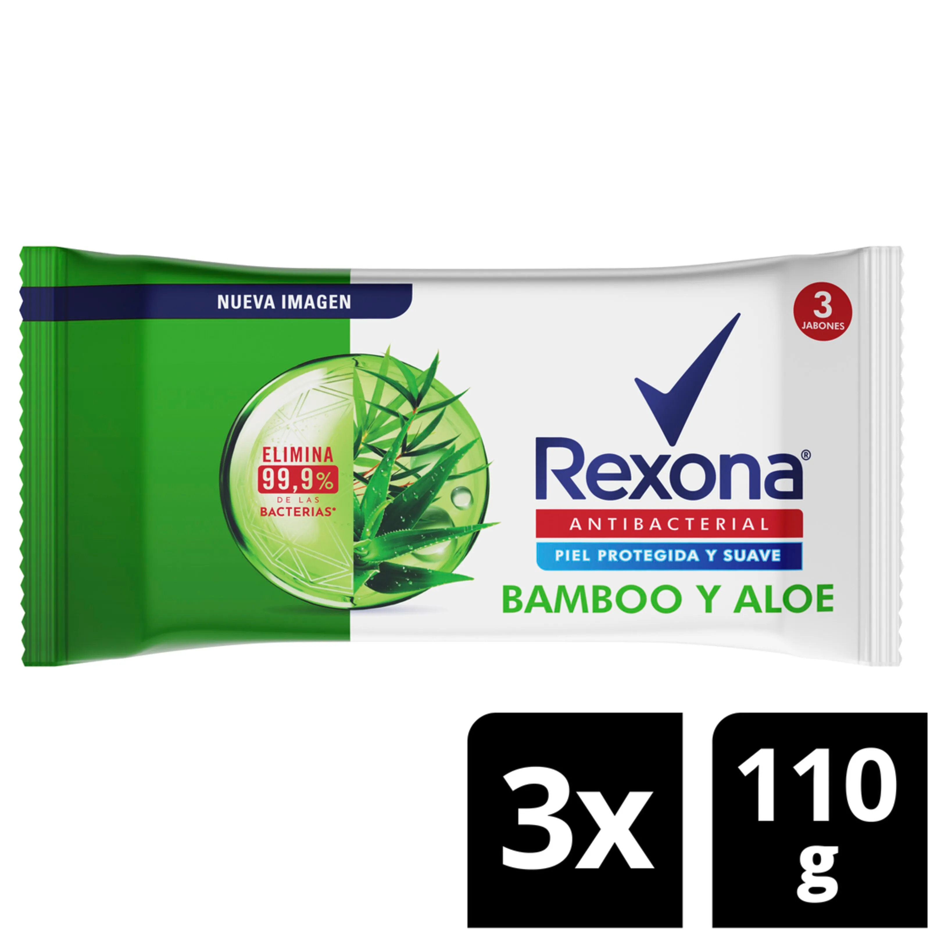 Jabon Rexona Antib Bamboo Tripack 3 Barras 110 Gr