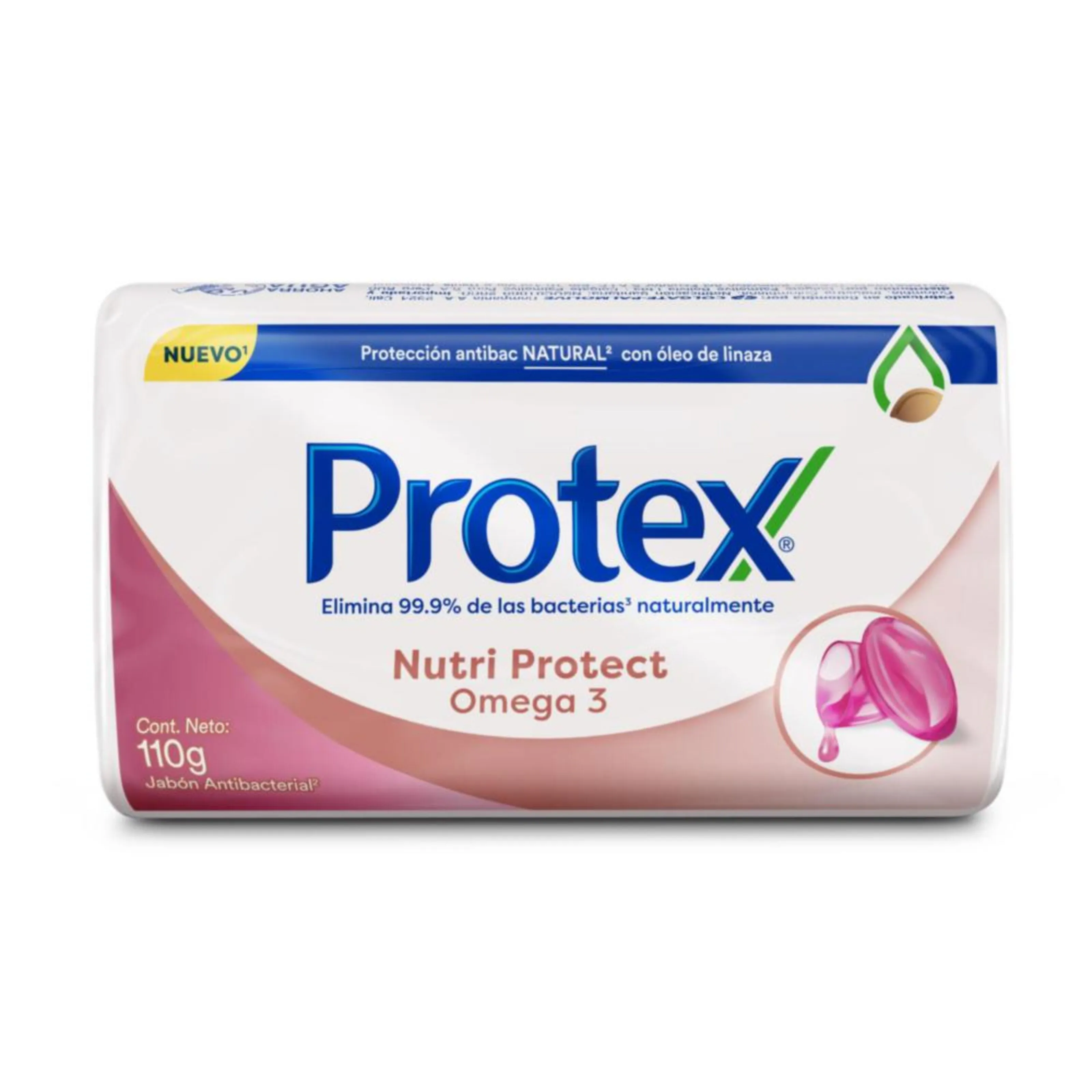 Protex Jabón Omega 3 Nutri Protect Barra 110 g