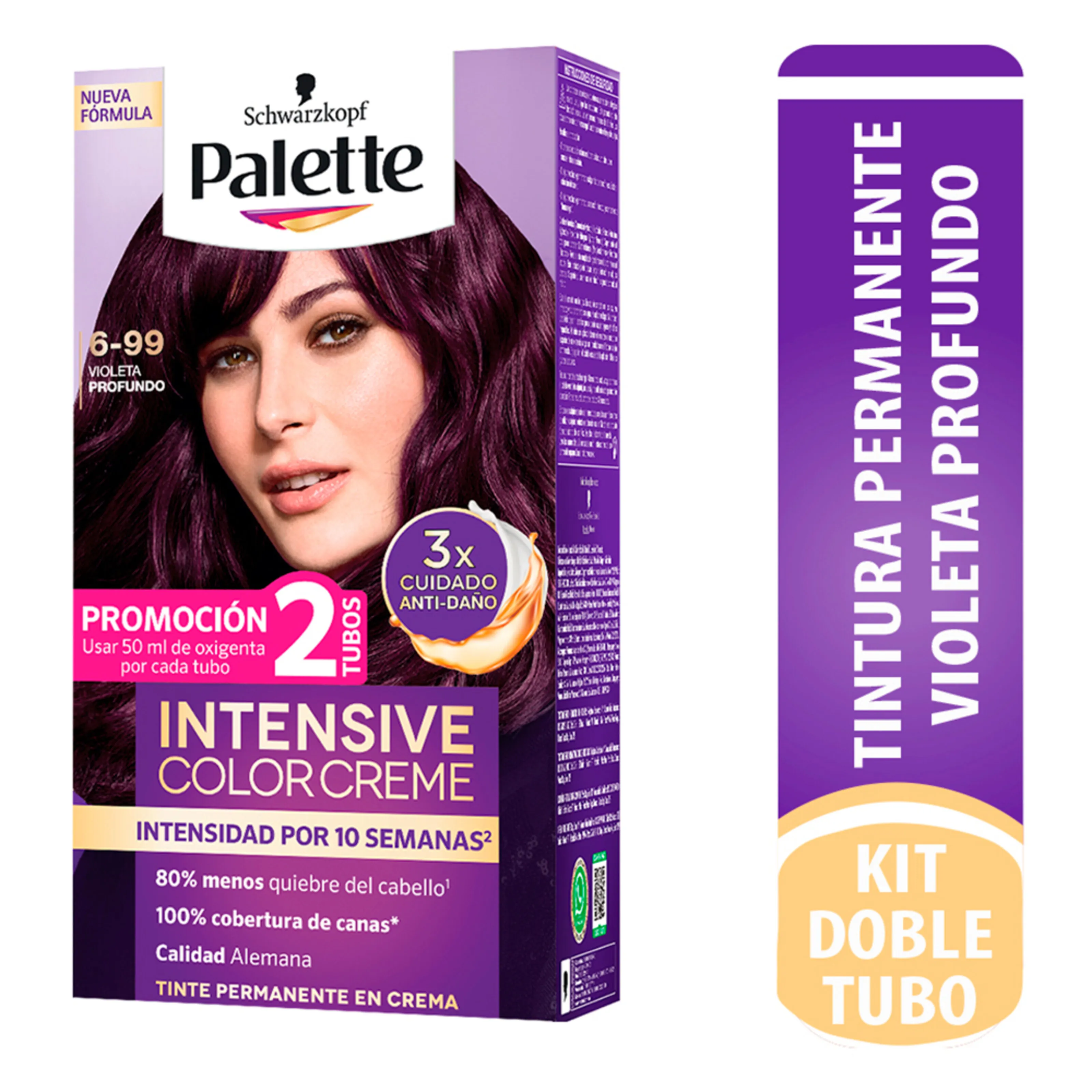 Tinte Palette Intensive Cc Violeta Produndo Doble Tubo 6-99