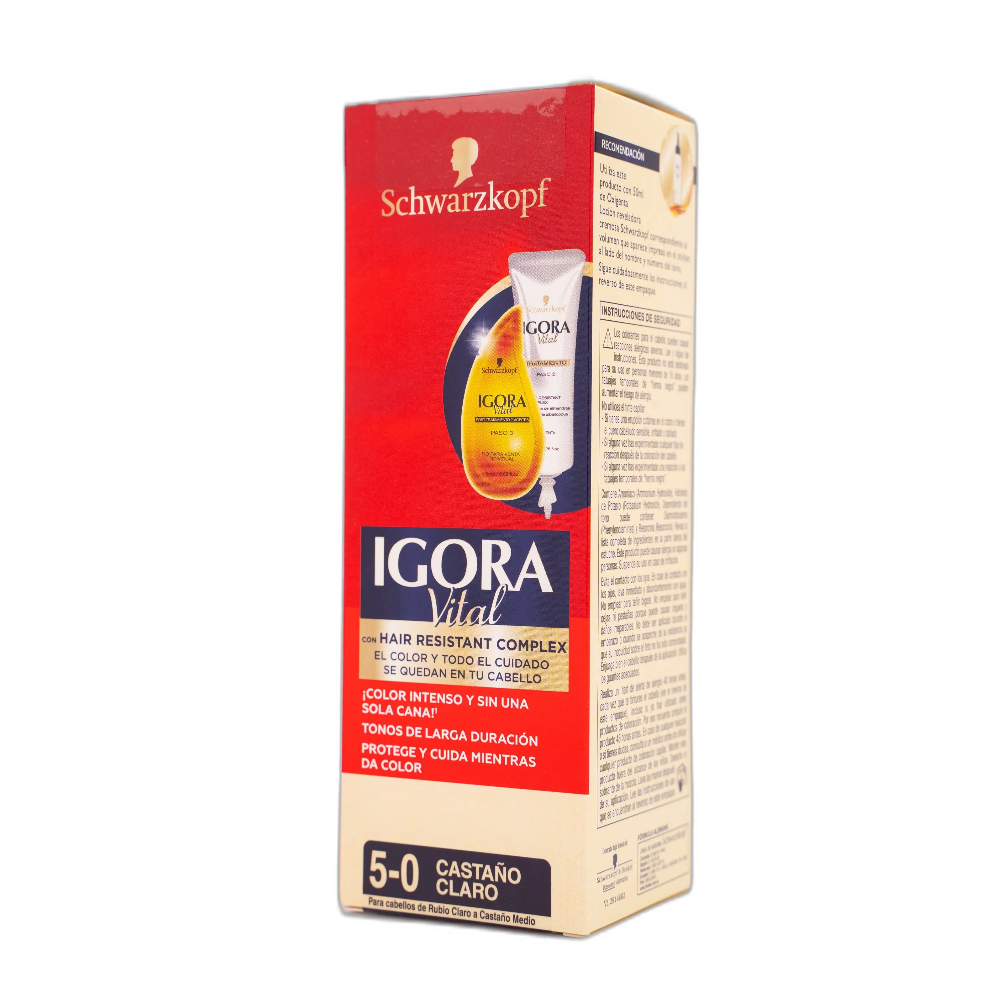 Tinte Igora Vital Castano Claro Tubo 5.0