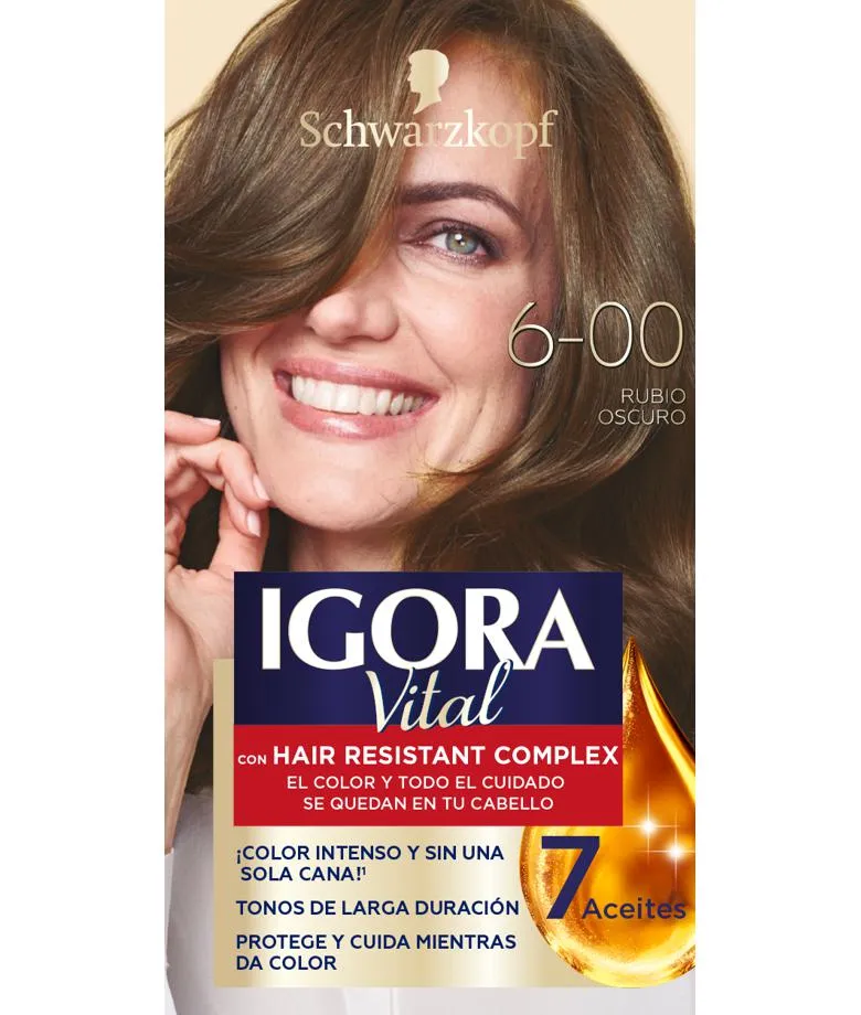 Tinte Igora Vital Rubio Oscuro Tubo 6.00