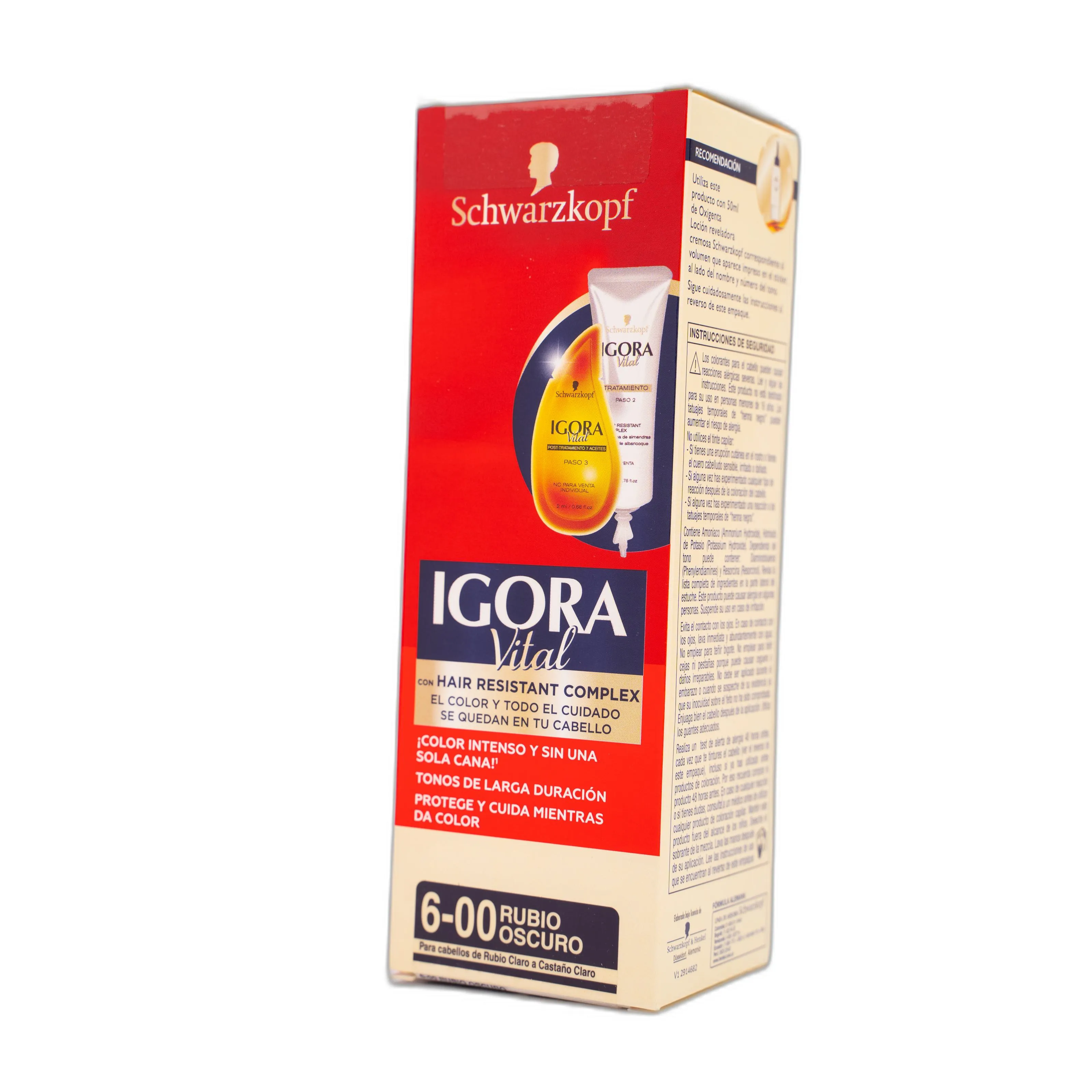 Tinte Igora Vital Rubio Oscuro+Tubo Estuche 6-00