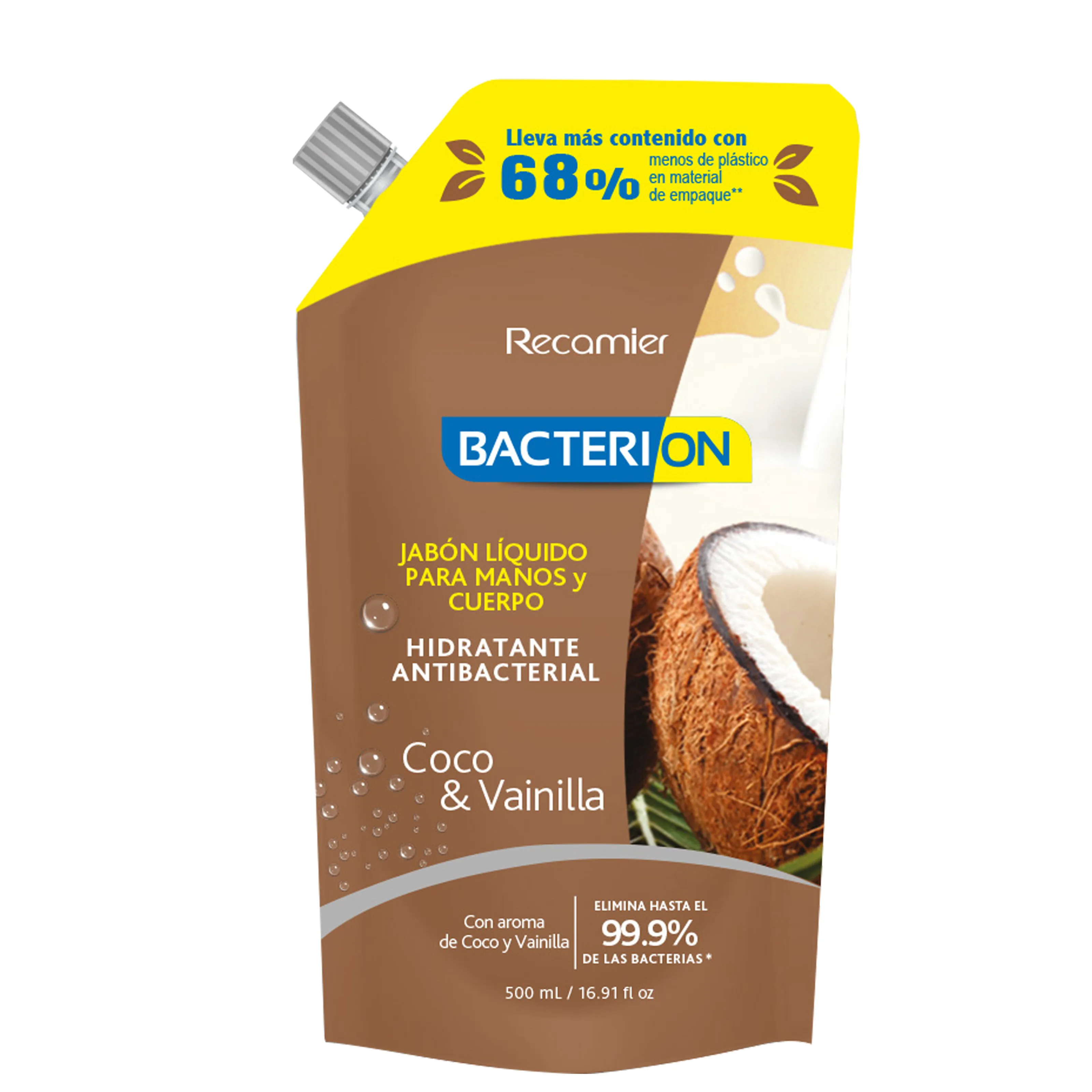 Jabón Bacterion Líquido Vainilla Coco 500 ml