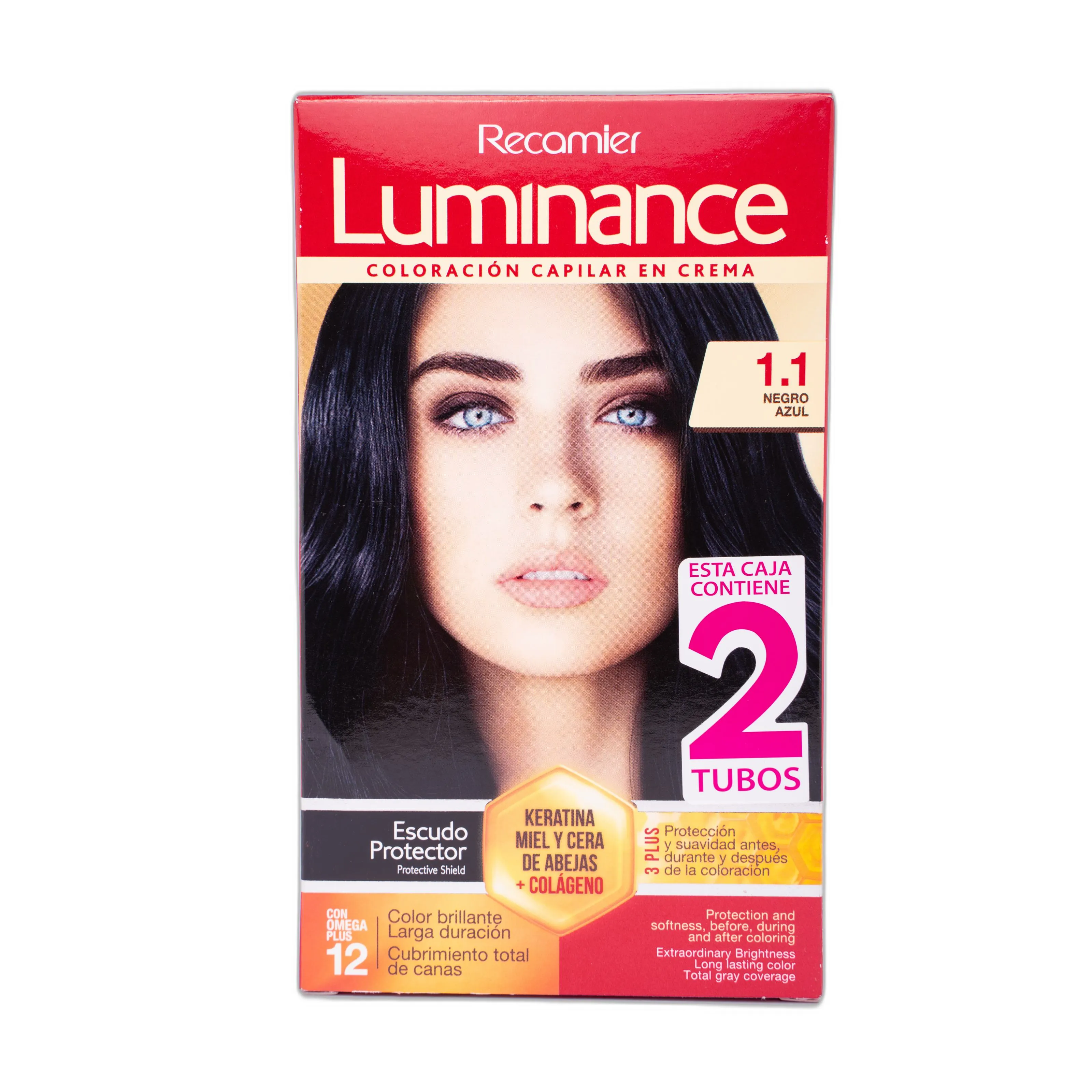 Tinte Luminance Negro Azul Doble Tubo Estuche 11