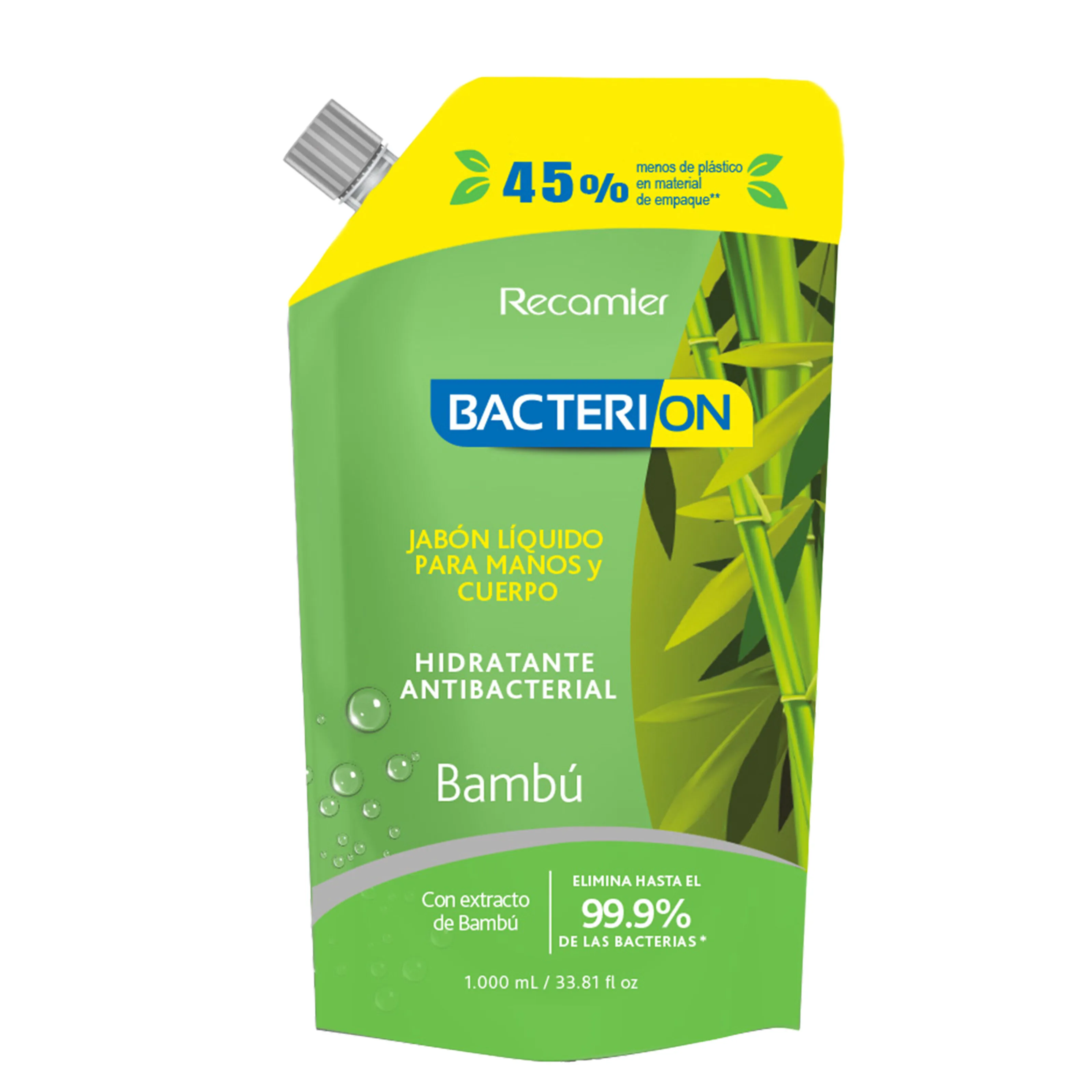 Jabón Bacterion Líquido 2en1 Bambú 1000 ml