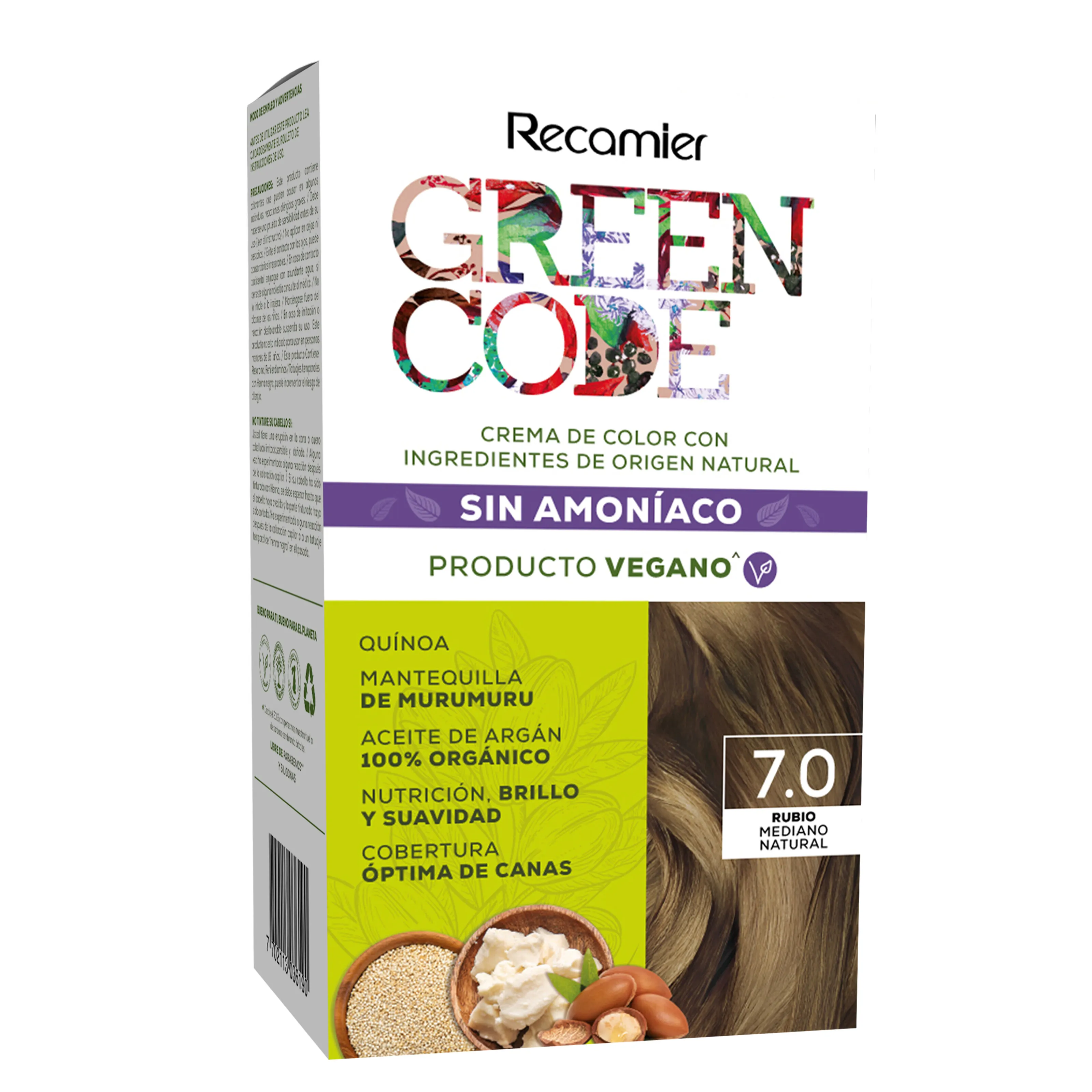 Tinte Green Code Rubio Medio Natural Estuche 70