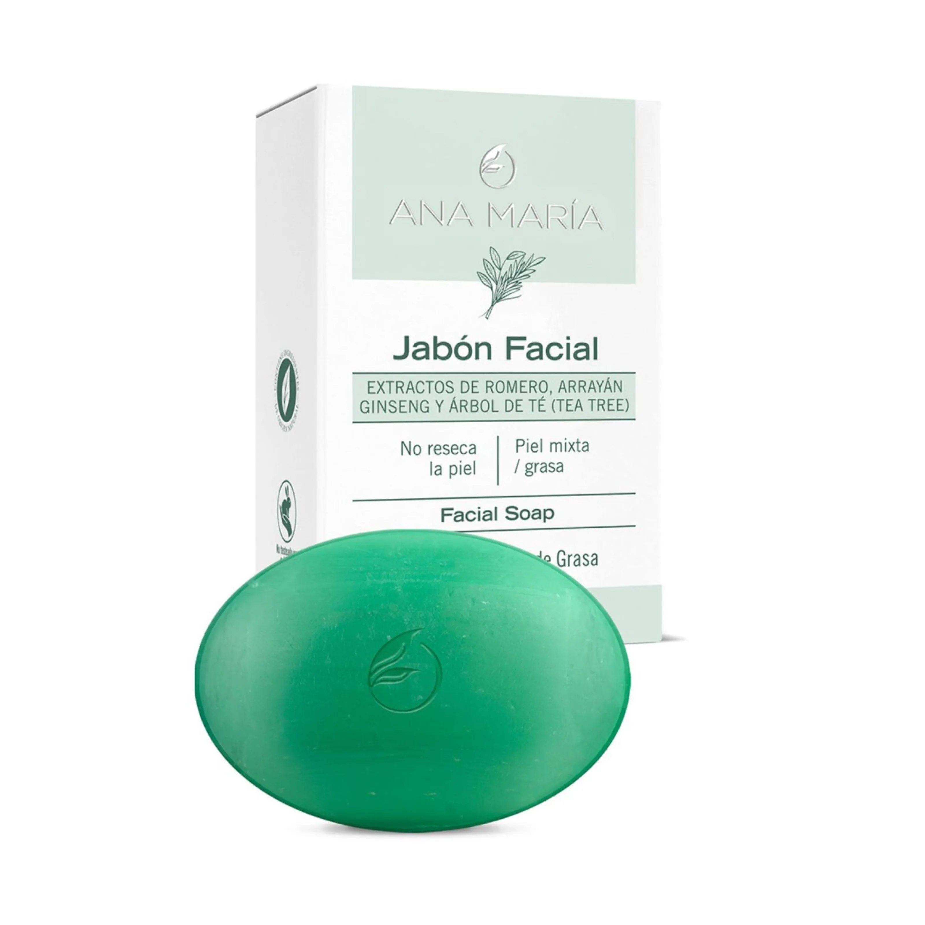 Jabón Facial Ana María Piel Mixta/Grasa Barra 35 g