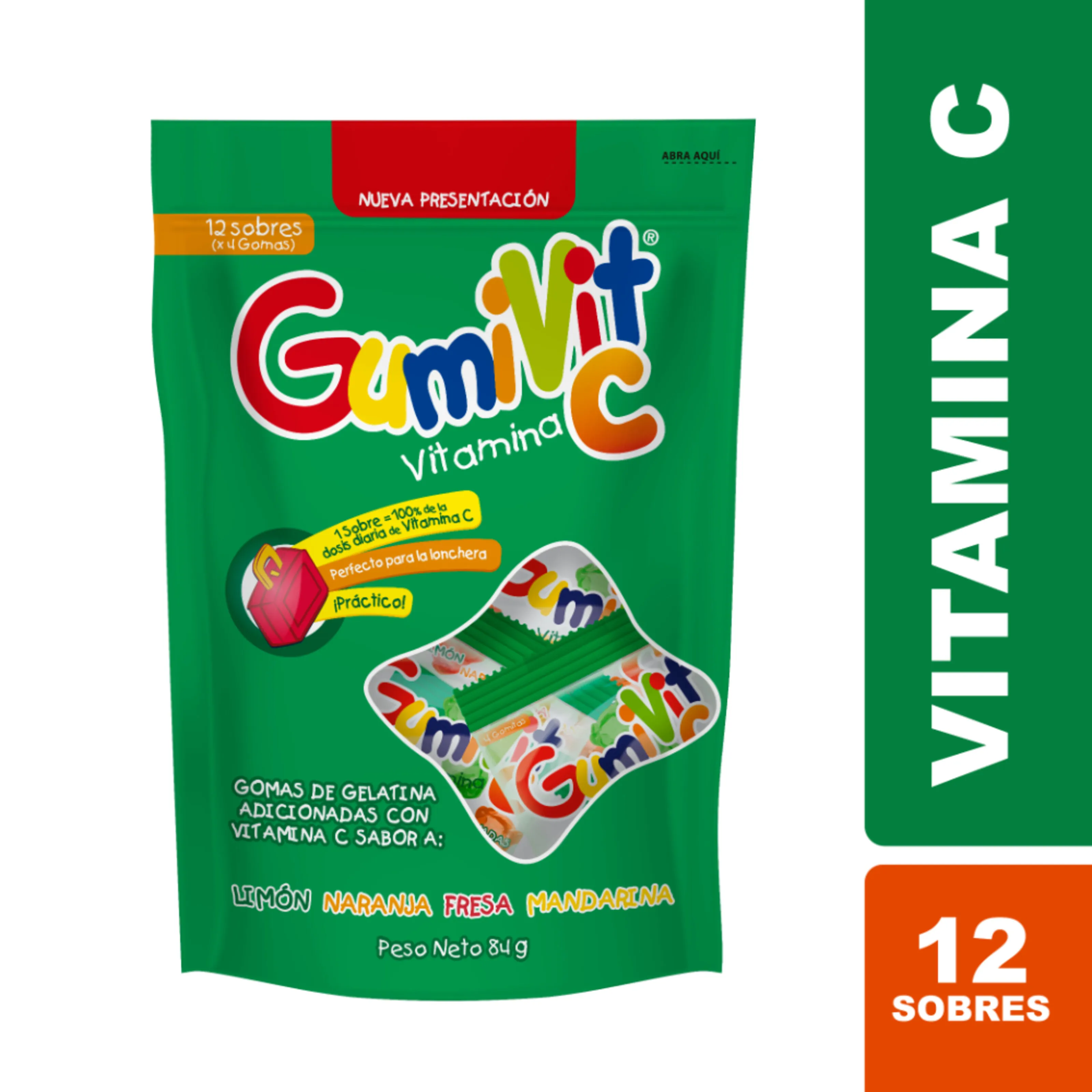 Gumivit C Sabores Surtidos 12 Sobres 4 g