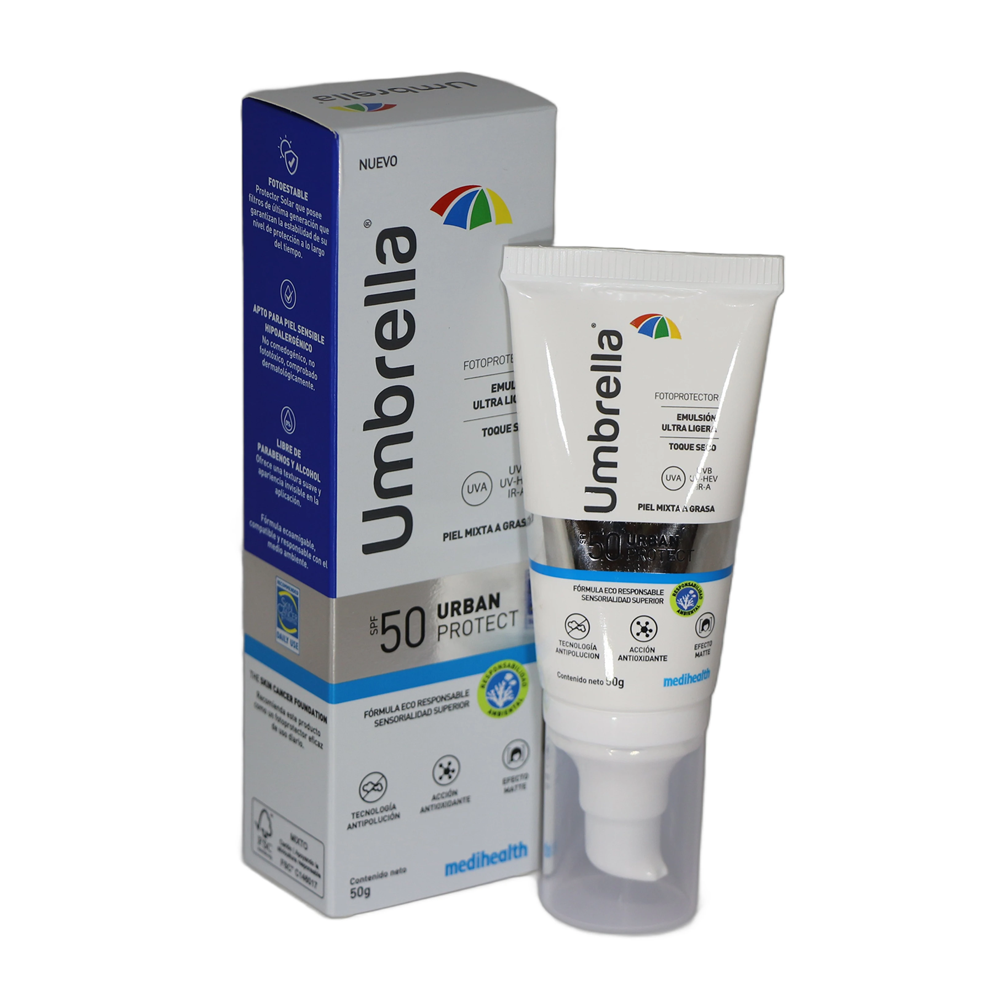 Bloqueador Umbrella Urban Emulsión FPS50 50 g