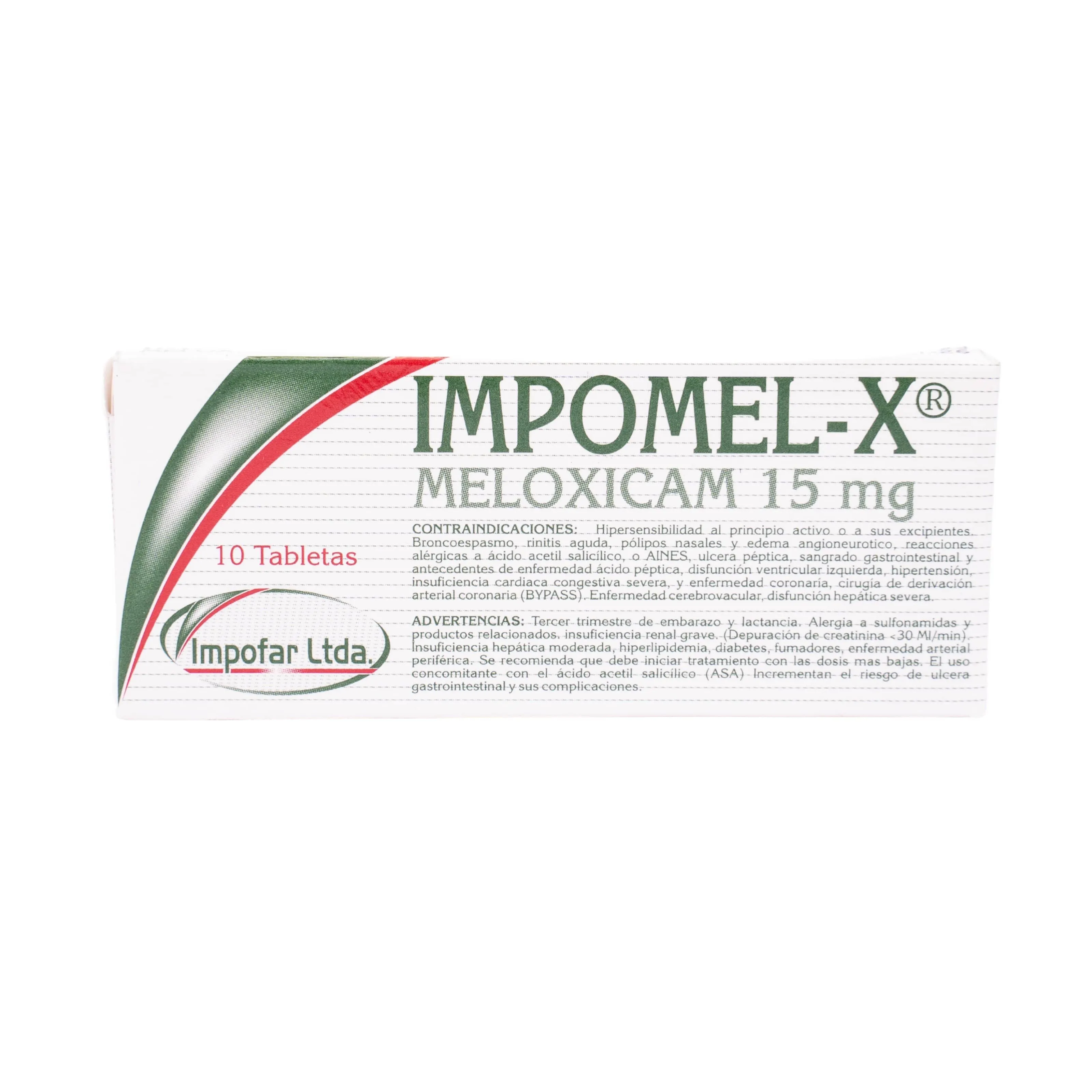 Impomel Tabletas 15 mg x 10 Und