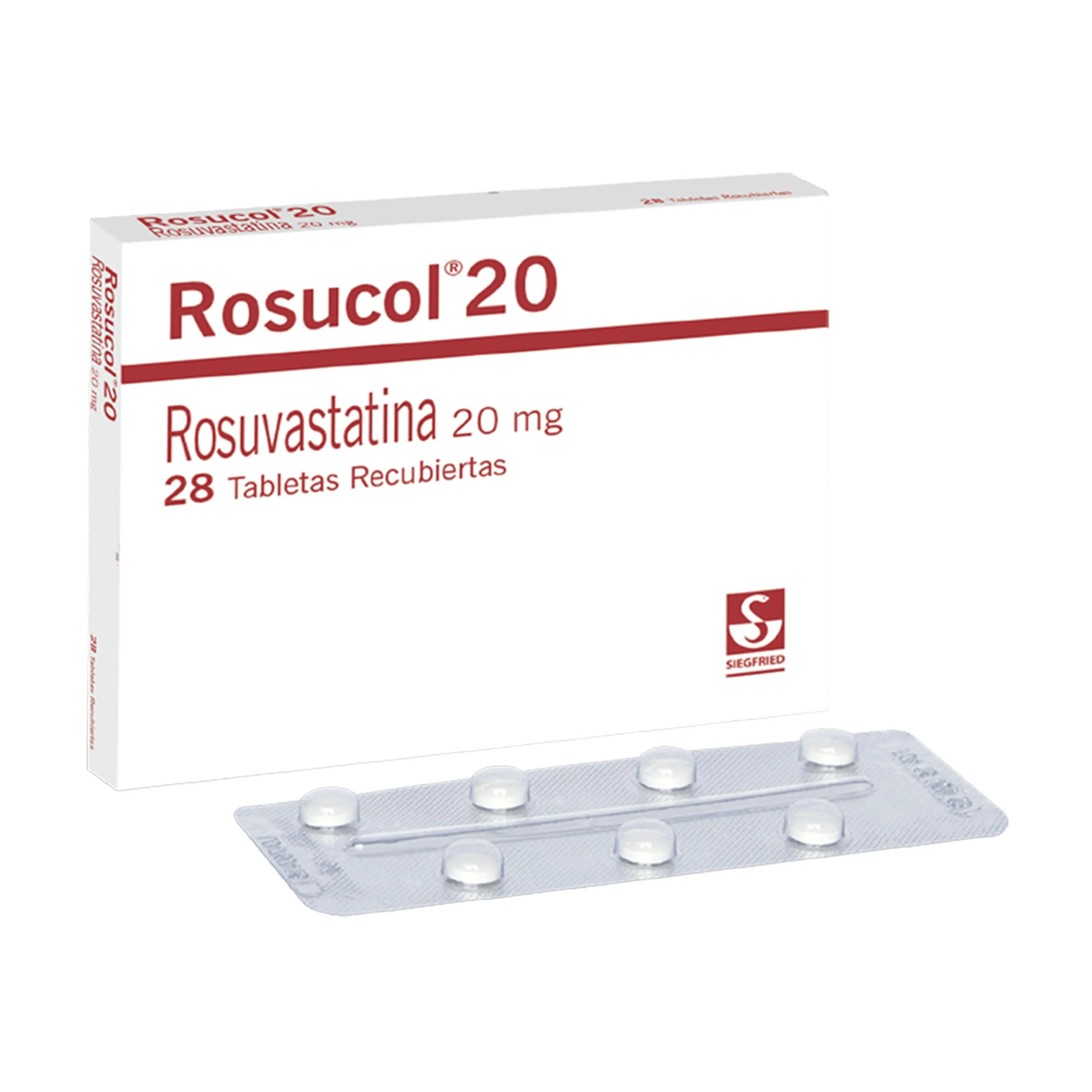 Rosucol 20 Mg Caja 28 Tabletas