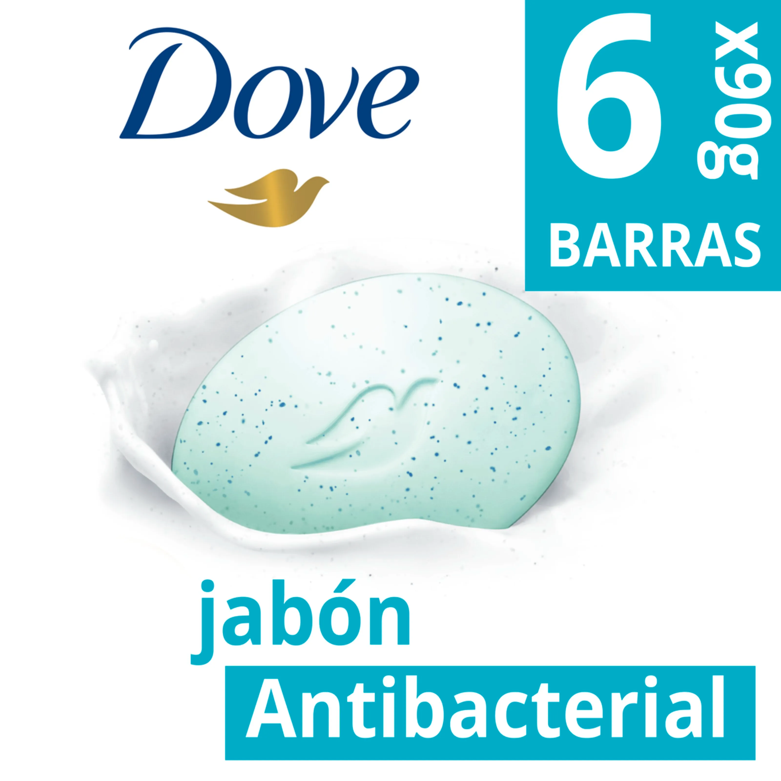 Jabón Dove Cuida Protege 6 Barras 90 g