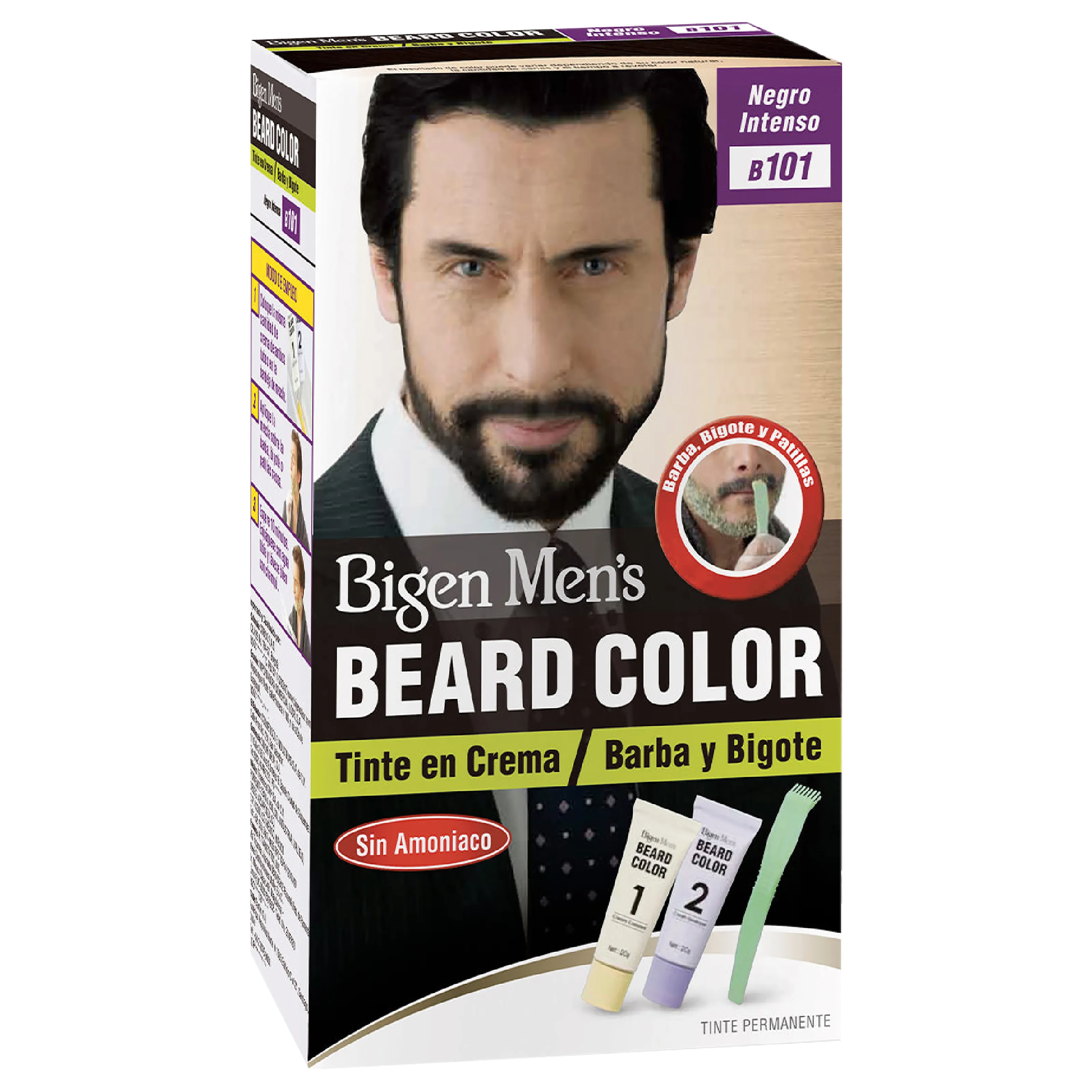 Tinte Bigen Mens Beard Negro I B101 Unidad