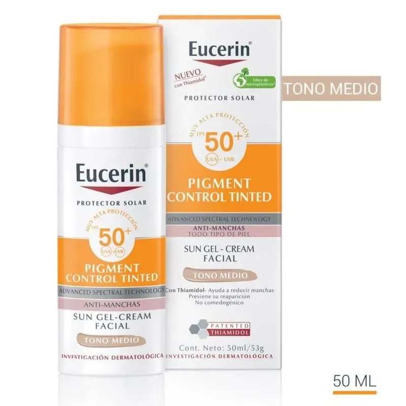 Eucerin Sun Facial Pigment Control Tono Medio 50 Ml