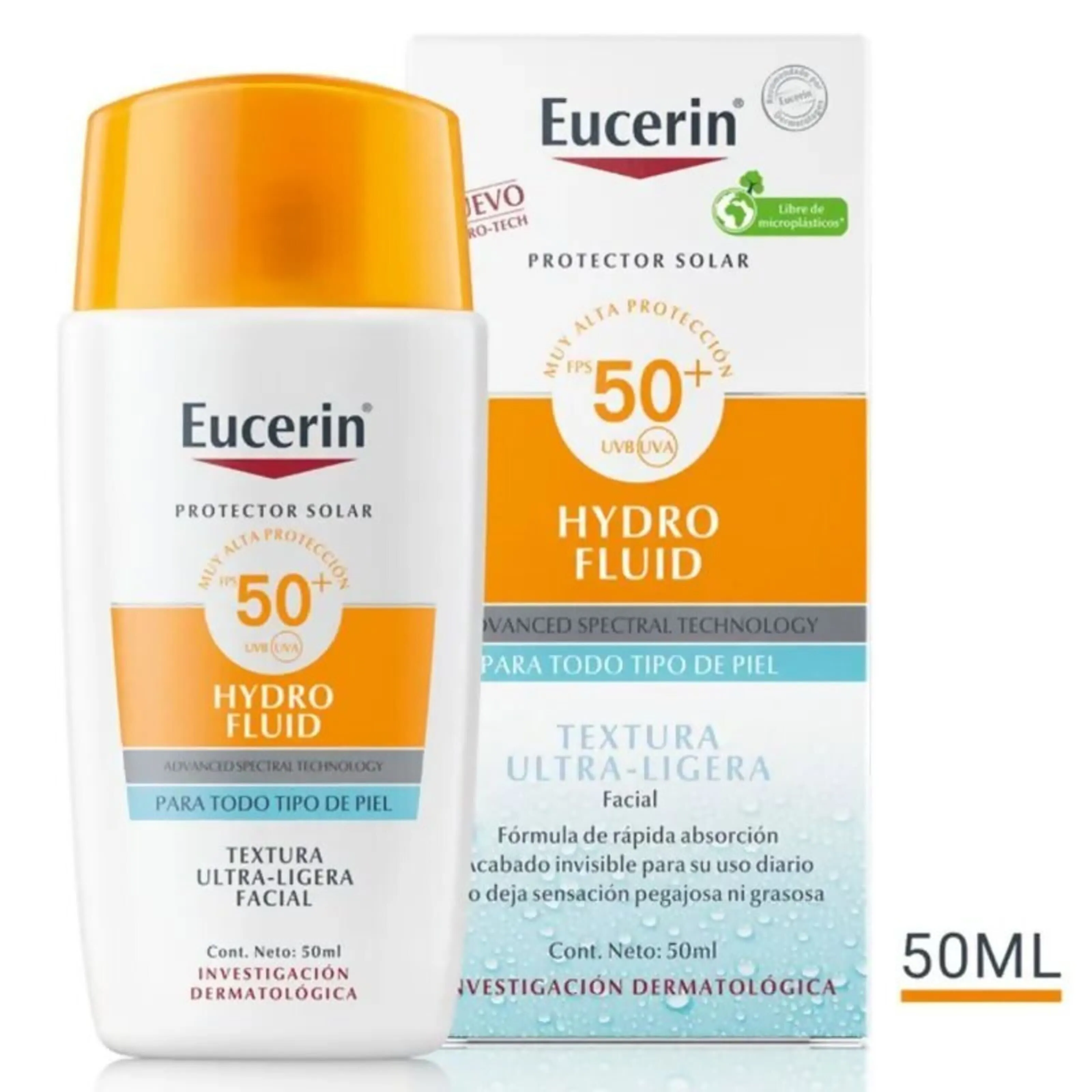 Eucerin Sun Face Hydro Fps 50+ Fluid Textura Ultra-Ligera 50 Ml