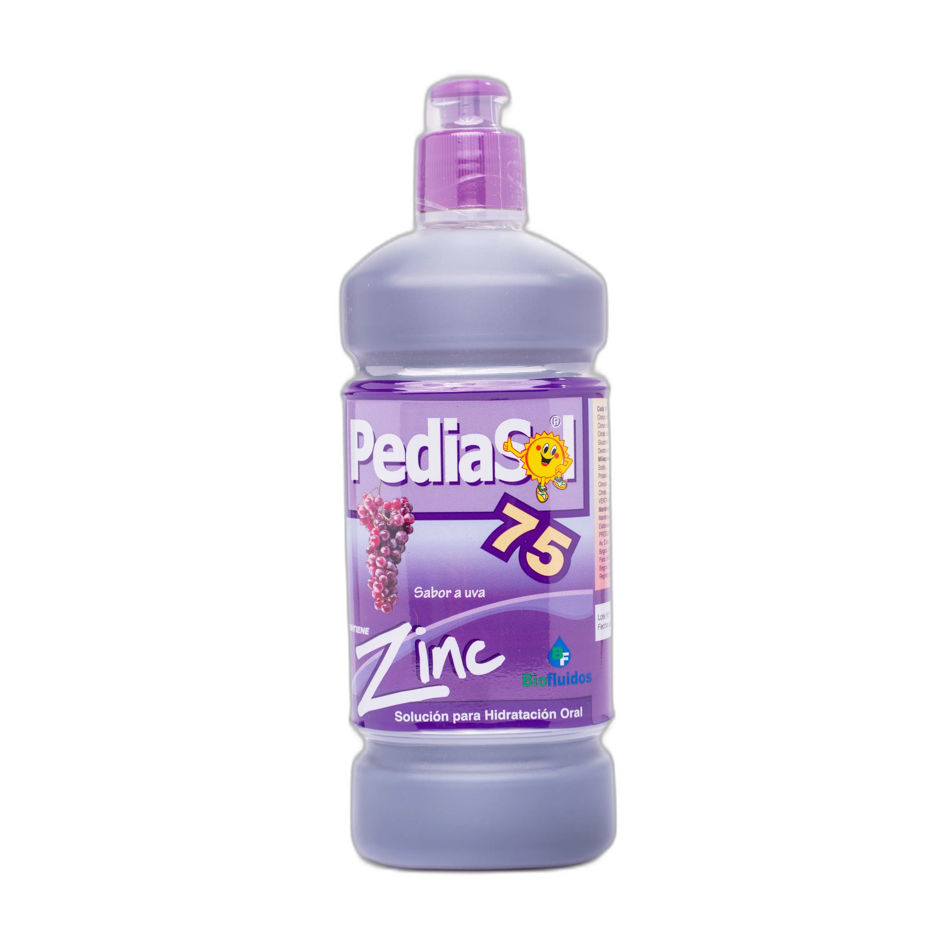 Pediasol 75 Zinc Uva Frasco 500 Ml