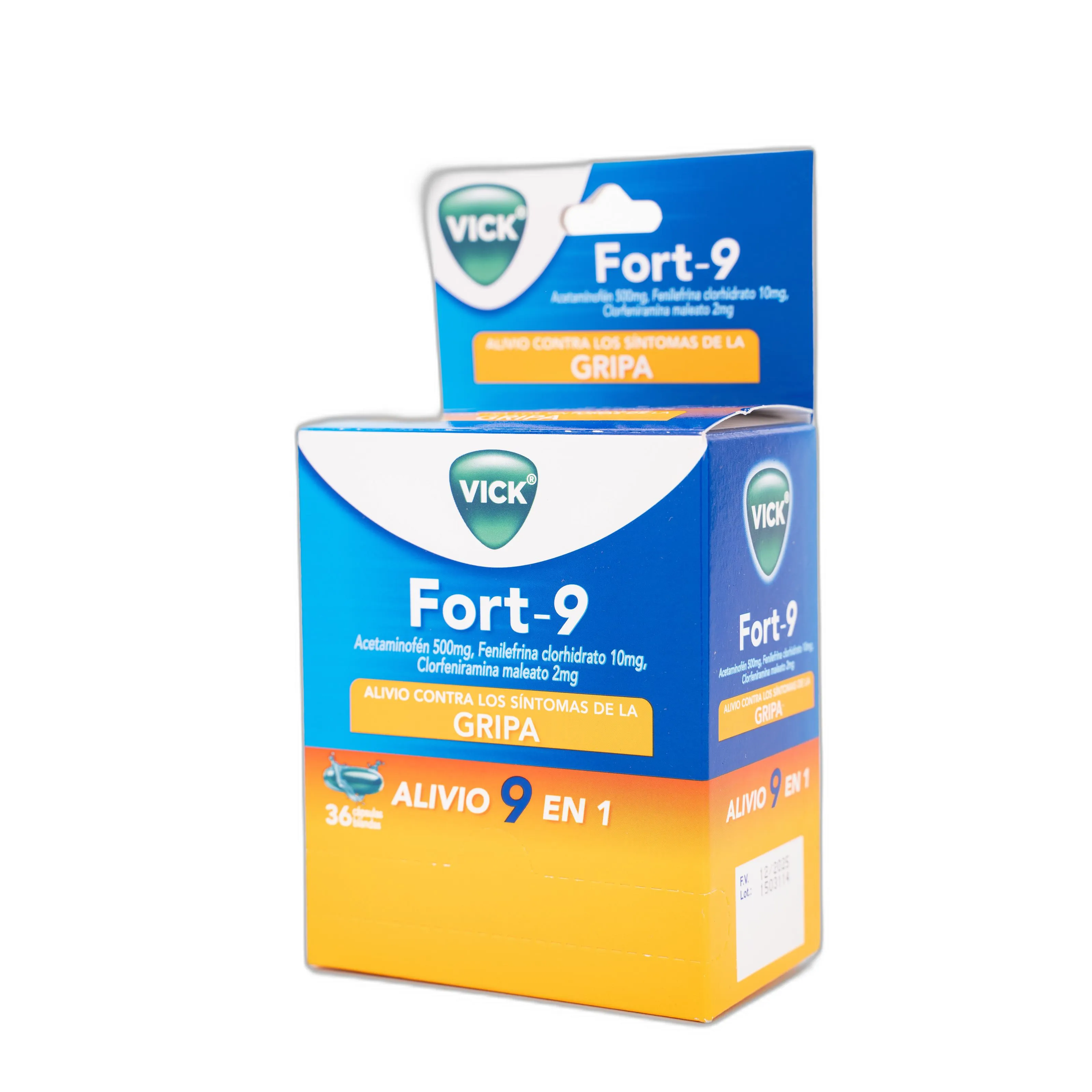 Vick Fort-9 500 Mg Caja 36 Capsulas