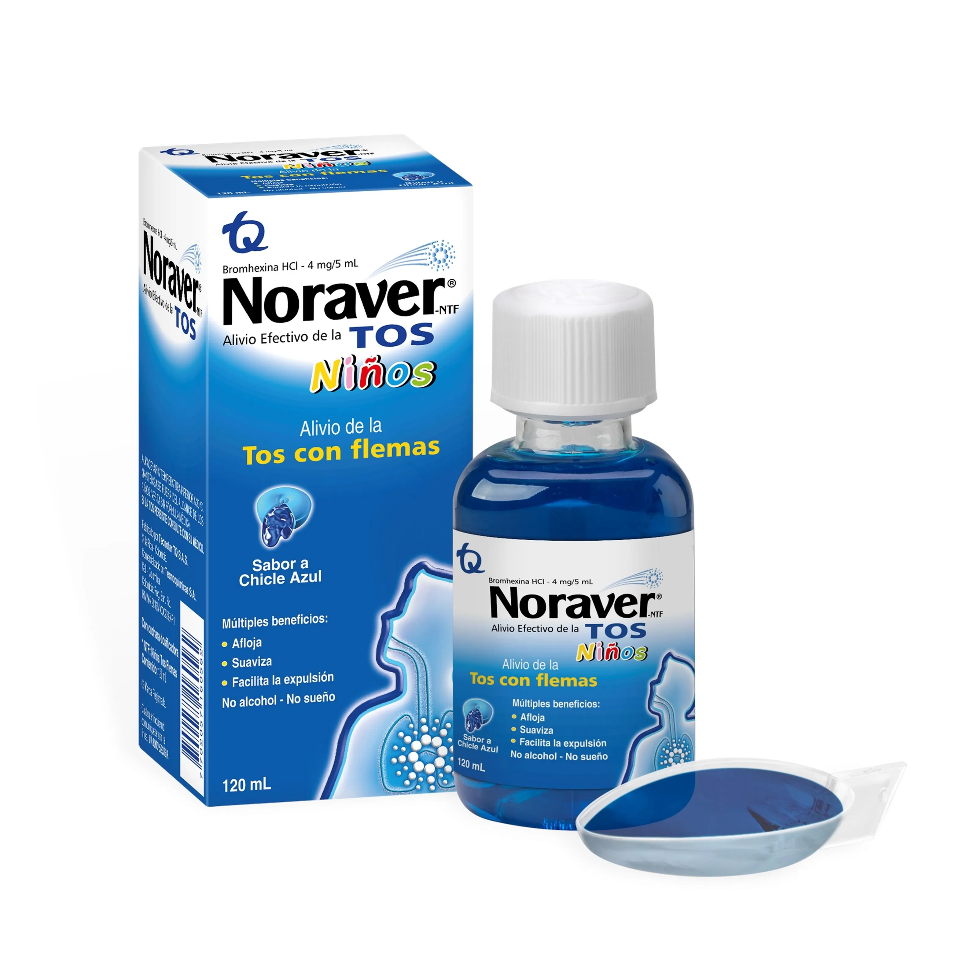 Noraver Tos Chicle Pediatrico Frasco 120 Ml Jarabe