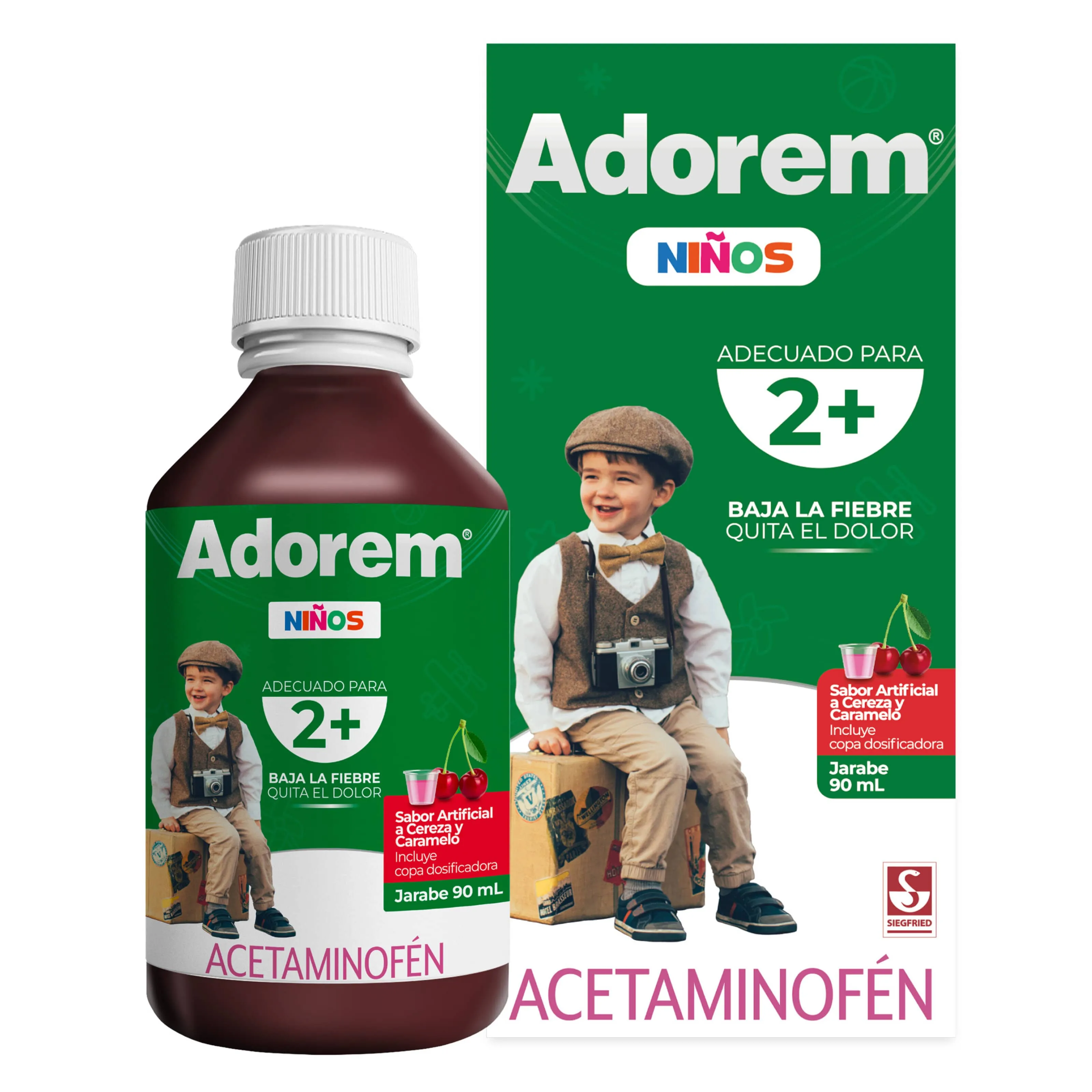 Adorem Ninos 2+ 160Mg/5Ml Fco 90 Ml Jarabe