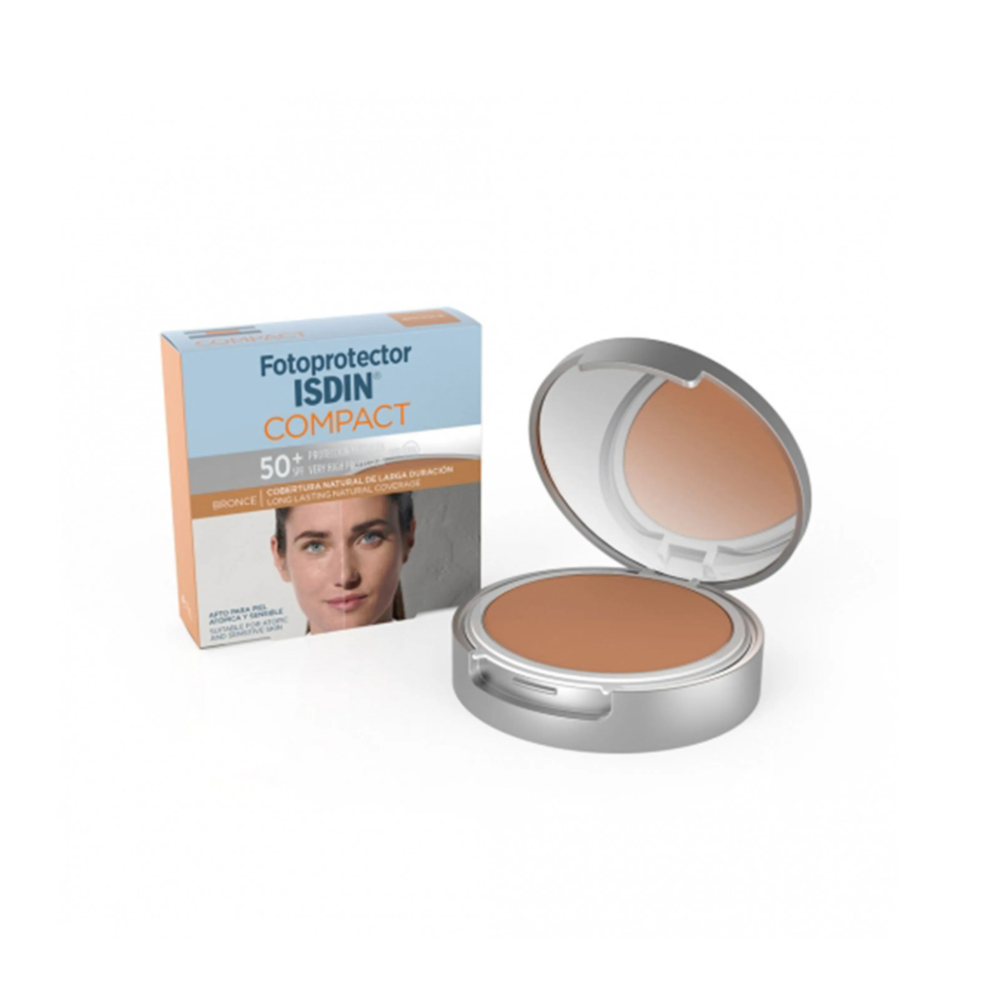 Fotoprotector Isdin Polvo Compacto Bronze SPF 50+ 10 g