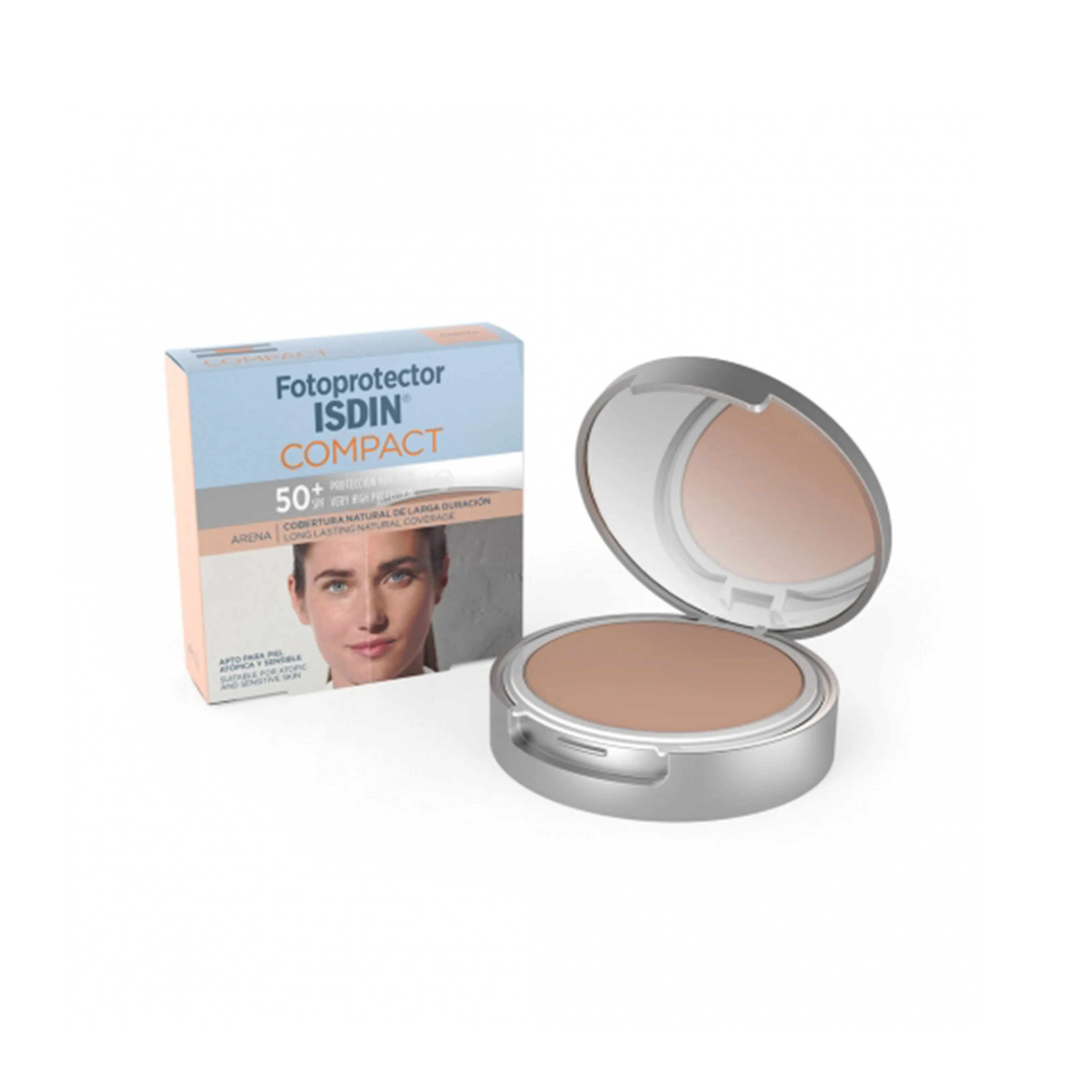 Fotoprotector Isdin Polvo Compacto Arena SPF 50+ 10 g